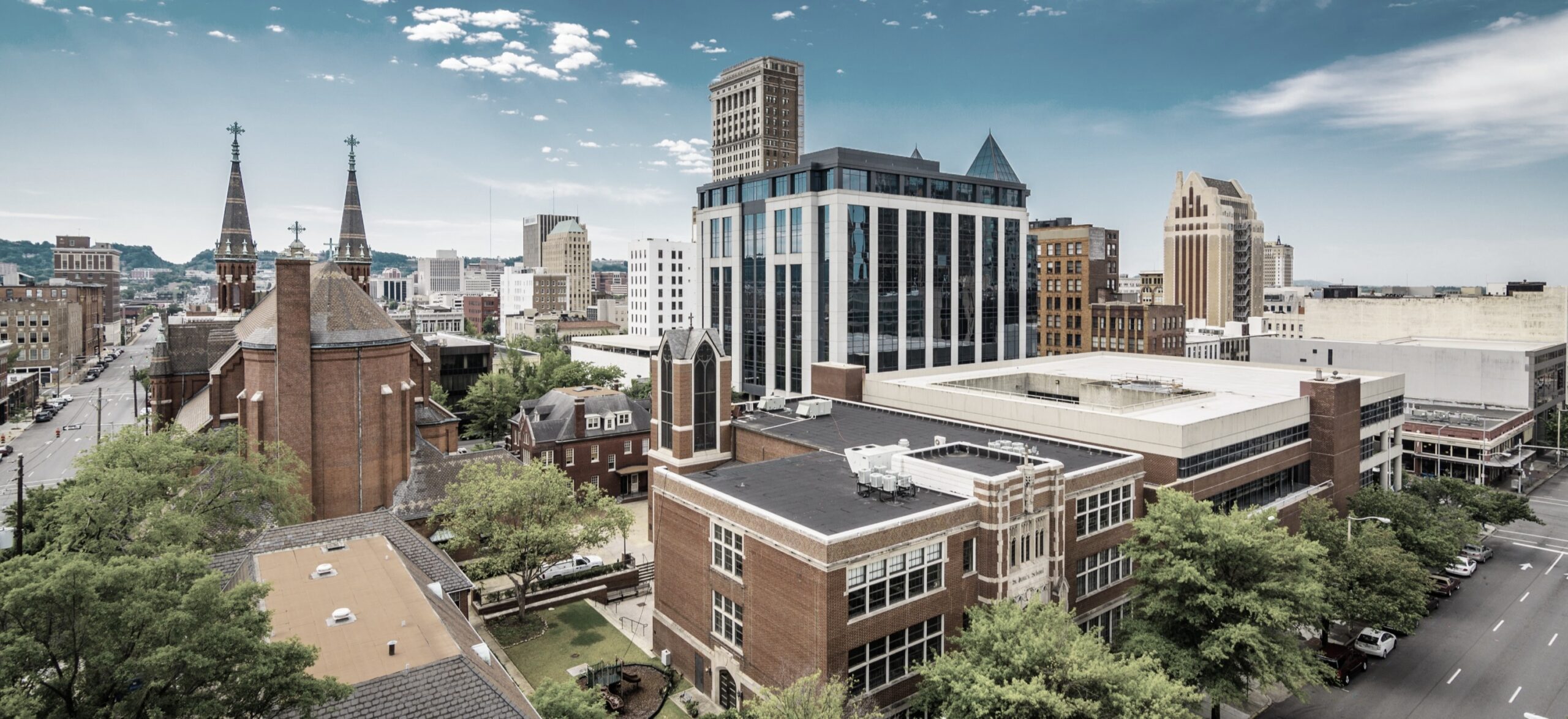 Aerial view of Birmingham AL