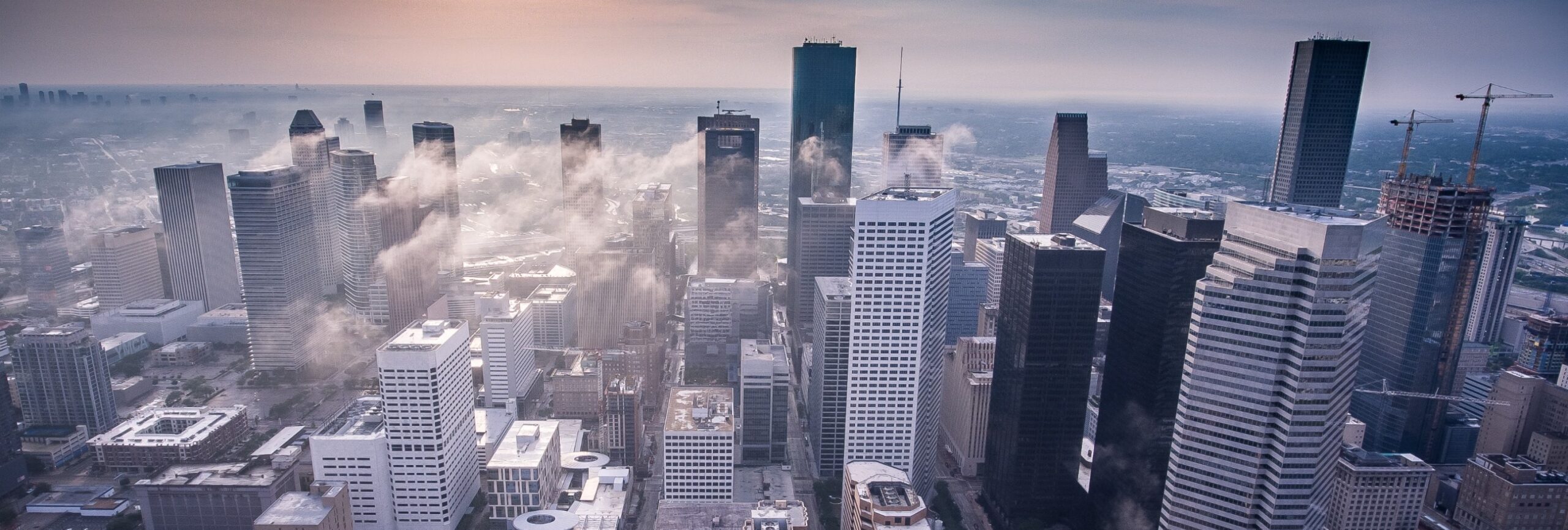 Aerial view of Houston TX