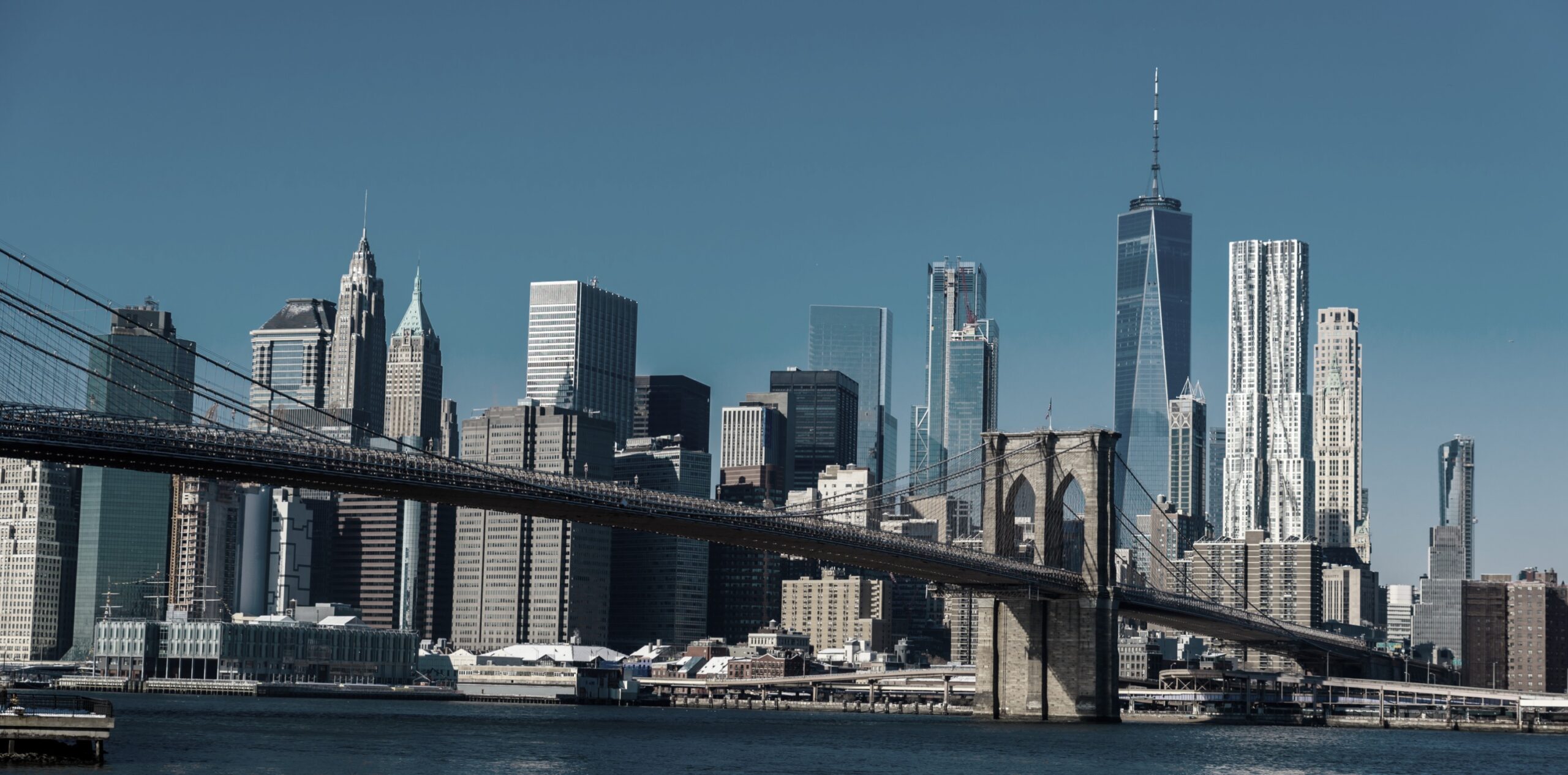 Skyline view of New York City, NY